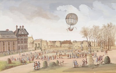 Az első feljutás hidrogénballonban alkotó: Frederick (attr. to) Barnard