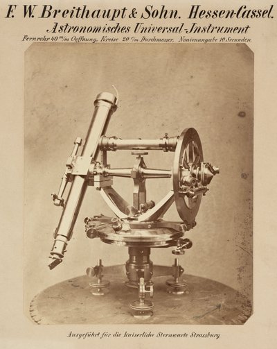 Univerzális kör, Strasbourg Obszervatórium alkotó: Frederick (attr. to) Barnard