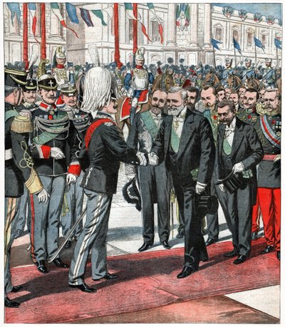 Victor Emmanuel III és Emile Loubet alkotó: . .
