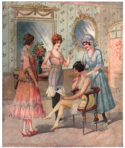 Nők fehérneműben, 1910-1920 körül alkotó: . .