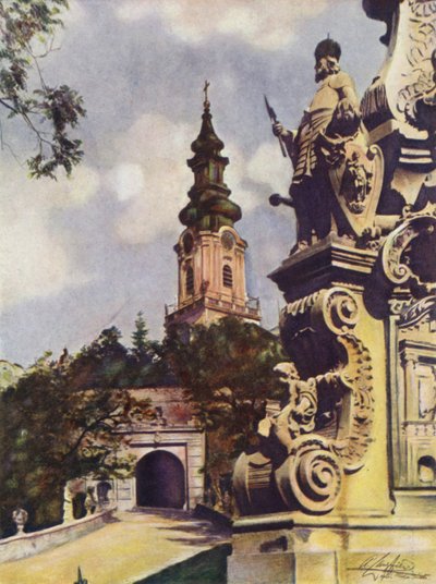Nyitrai székesegyház, Csehszlovákia alkotó: after A. Langfier