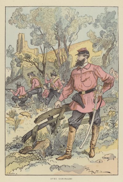Garibaldival alkotó: after Albert Robida