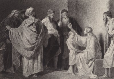 Jézus és egy gyermek alkotó: after Albert Robida