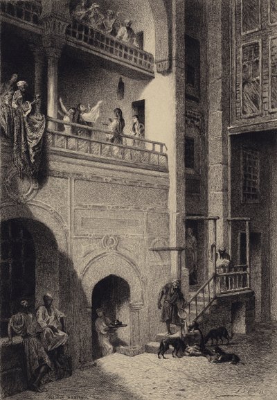 Lázár és a gazdag ember alkotó: after Albert Robida