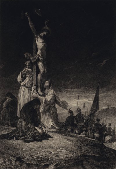 A keresztre feszítés alkotó: after Albert Robida