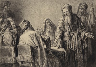 A főpapok tisztjei alkotó: after Albert Robida