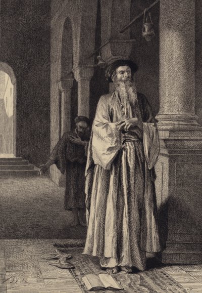 A farizeus és a vámszedő alkotó: after Albert Robida