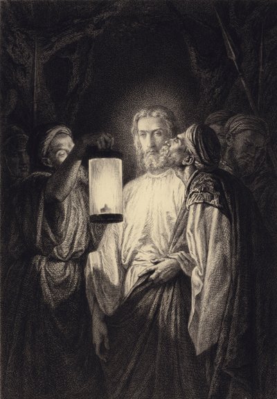 Júdás árulása alkotó: after Albert Robida