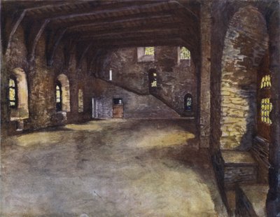 A bankettterem, Chateau des Comtes, Gent alkotó: after Amedee Forestier