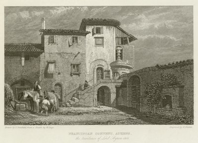 Ferences kolostor, Athén, Lord Byron rezidenciája, 1811 alkotó: after C. Stanfield