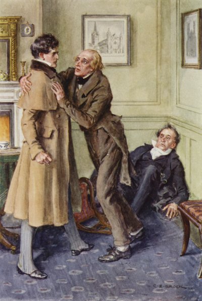 Illusztráció Martin Chuzzlewit számára alkotó: after Charles Edmund Brock