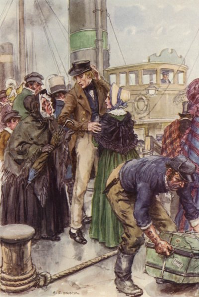 Illusztráció Martin Chuzzlewit számára alkotó: after Charles Edmund Brock