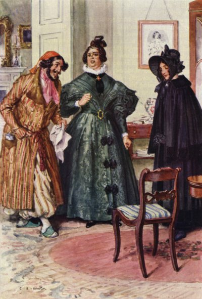 Illusztráció Nicholas Nickleby számára alkotó: after Charles Edmund Brock