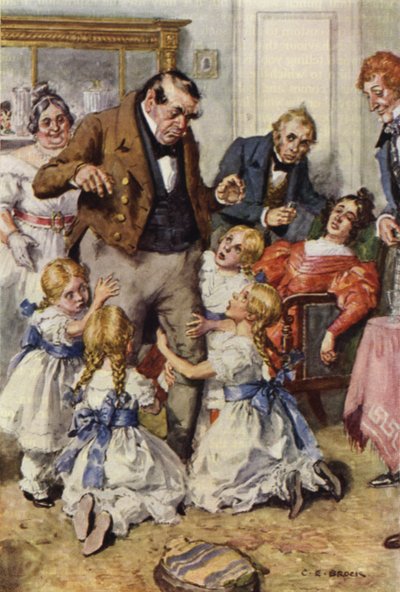 Illusztráció Nicholas Nickleby számára alkotó: after Charles Edmund Brock