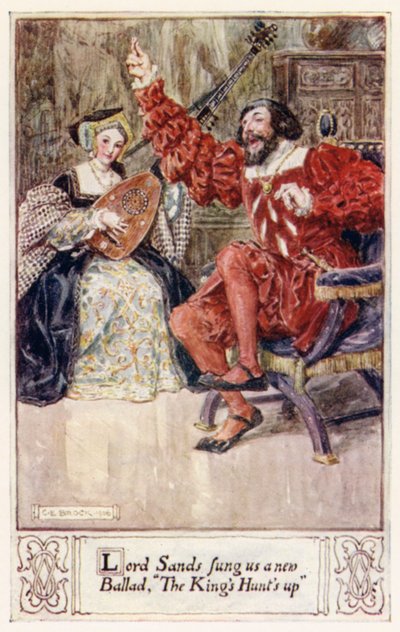 Lord Sands egy új balladát énekelt nekünk, a The Kings Hunts up címet alkotó: after Charles Edmund Brock