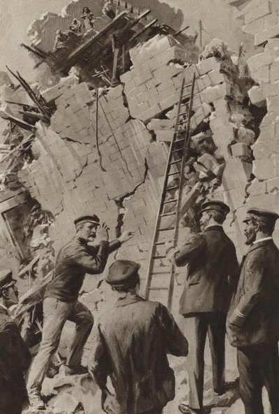 Egy angol tengerész, aki a messinai földrengés utáni mentést segíti alkotó: after Charles Mills Sheldon