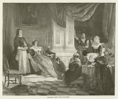 Sancho és a hercegnő alkotó: after Charles Robert Leslie