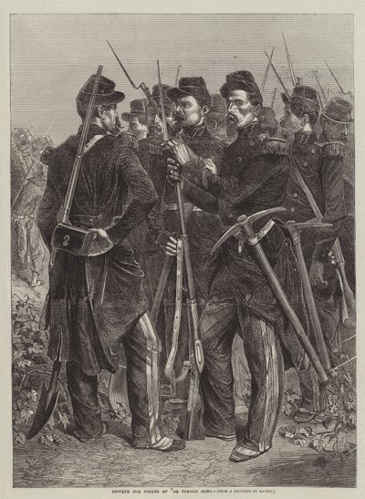 A francia hadsereg sapperei és bányászai alkotó: after Denis Auguste Marie Raffet