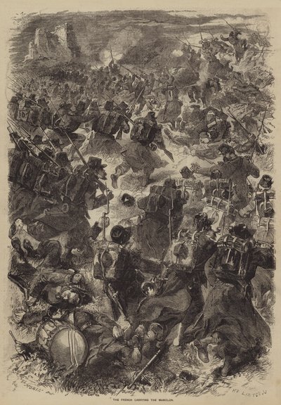 A Mamelont hordozó franciák alkotó: after Edmond Morin