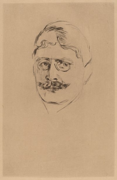 Knut Hamsun alkotó: after Edvard Munch