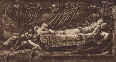 Az alvó szépség alkotó: after Edward Coley Burne-Jones