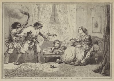 Angol otthonok Indiában, 1857 alkotó: after Edward Hull