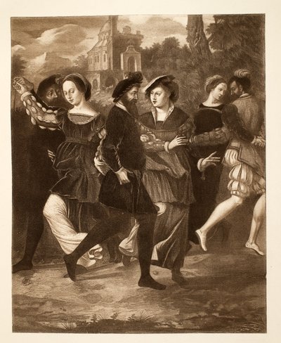 A Táncoló Kép, 1532 körül, pub. 1902 (kollotípus) alkotó: after English School