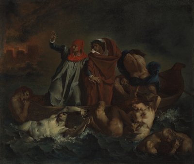 Dante kérge alkotó: after Eugène Delacroix