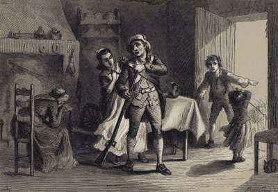 Egy percember háborúra készül alkotó: after Felix Octavius Carr Darley