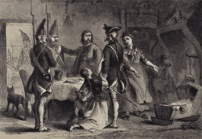 Német katonák behívása amerikai szolgálatra alkotó: after Felix Octavius Carr Darley