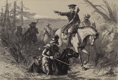 Washington őrnagy a francia parancsnokhoz intézett küldetésében alkotó: after Felix Octavius Carr Darley