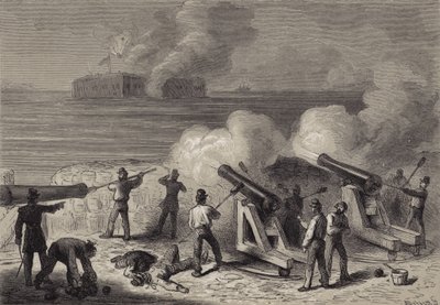 A támadás Fort Sumter ellen alkotó: after Felix Octavius Carr Darley