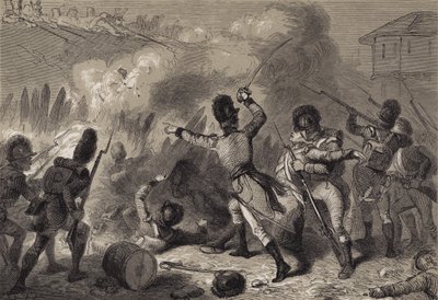 A britek visszaverték Fort Stephensont alkotó: after Felix Octavius Carr Darley