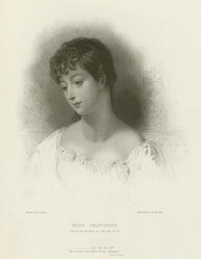 Miss Chaworth alkotó: after Frank Stone