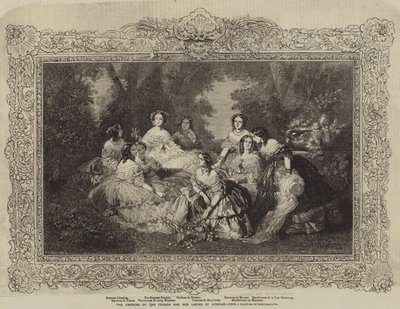 A franciák császárnője és tiszteletbeli hölgyei alkotó: after Franz Xaver Winterhalter