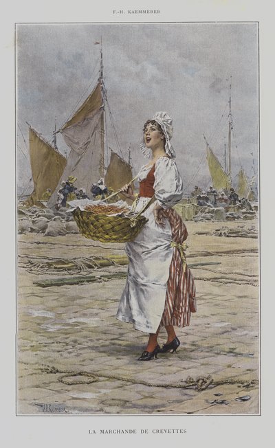 A garnélarák eladója alkotó: after Frederik Hendrik Kaemmerer