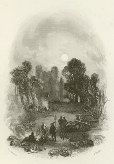A Kings Camp, a Donnington Castle előtt alkotó: after George Cattermole