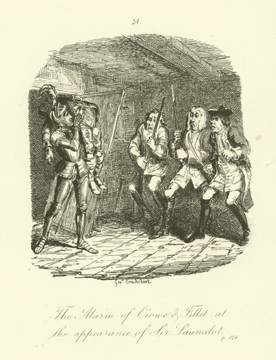 Illusztráció a Launcelot Greaveshez, Tobias Smollett alkotó: after George Cruikshank