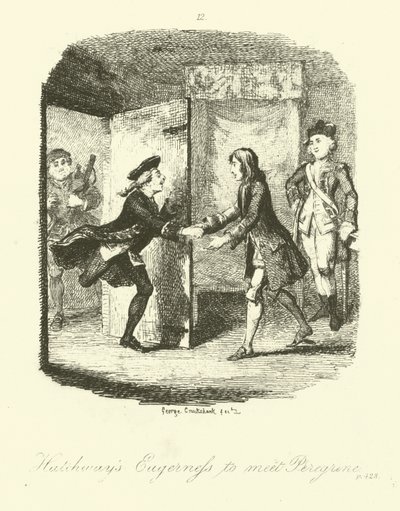 Illusztráció: Tobias Smollett Vándorsólyom páchoz alkotó: after George Cruikshank