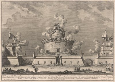 A Prima Macchina Kína számára 1759: Egy erőd alkotó: after Giuseppe Palazzi Giuseppe Vasi after Paolo Posi