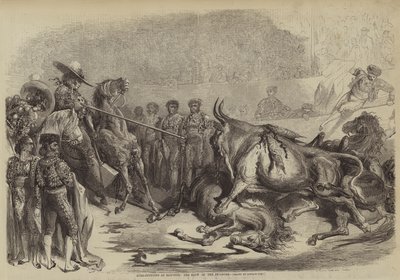 Bikaviadal Bayonne-ban, a Picadore csapása alkotó: Gustave after Dore