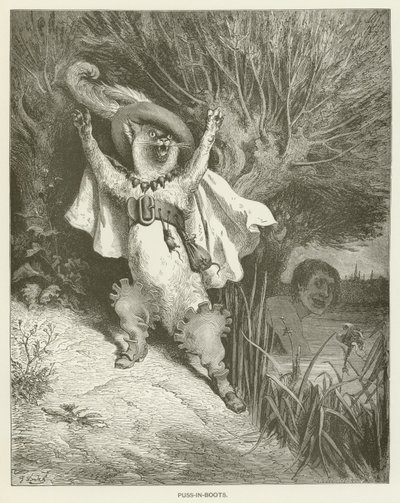 Csizmás Kandúr alkotó: Gustave after Dore