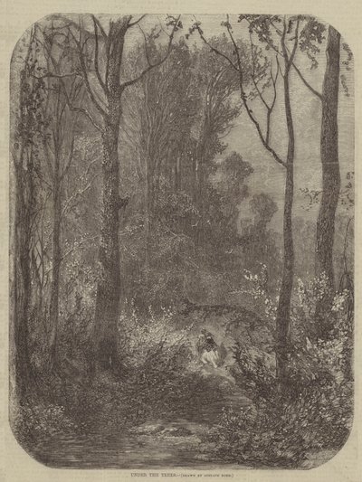 A fák alatt alkotó: Gustave after Dore