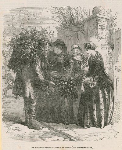 A fagyöngy eladó (metszet) alkotó: after Hablot Knight Browne
