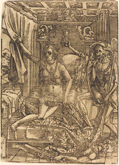 A halál és a kurtizán alkotó: after Hans Sebald Beham