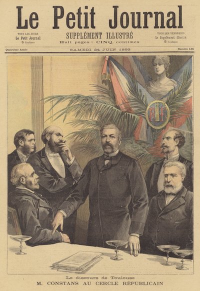 Jean Antoine Ernest Constans beszéde a Cercle Republicainhoz Toulouse-ban alkotó: after Henri Meyer