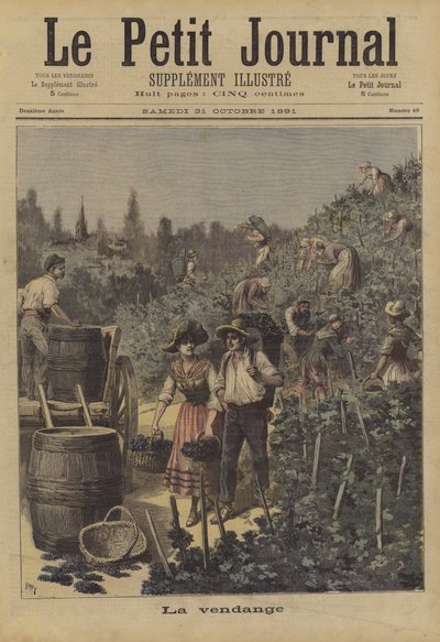 A szőlőszüret alkotó: after Henri Meyer
