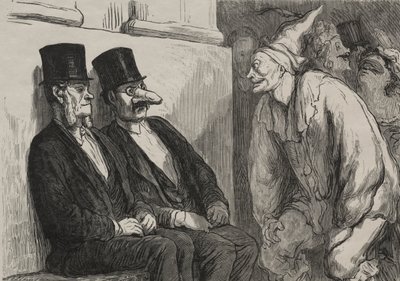 Az operabálon: túl jól szórakozol alkotó: after Honoré Daumier