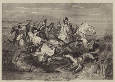 Vaddisznóvadászat Afrikában alkotó: after Horace Vernet