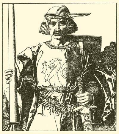 Sir Lionel brit alkotó: after Howard Pyle